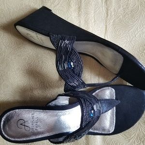Adrianna Papell Coco Beaded wedge sandal